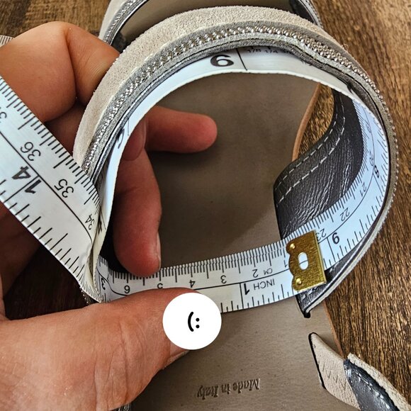 NWT!! Brunello Cucinelli Monili/Beaded Suede Sling Back Flat Sandals 7.5 - Picture 14 of 16